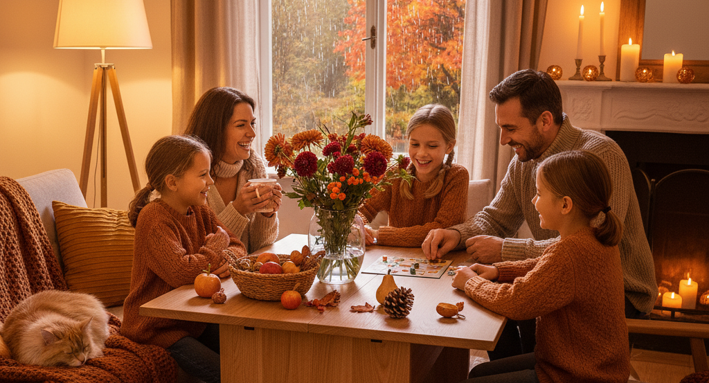 Momentos vespertinos para la comodidad y la armonía en familia